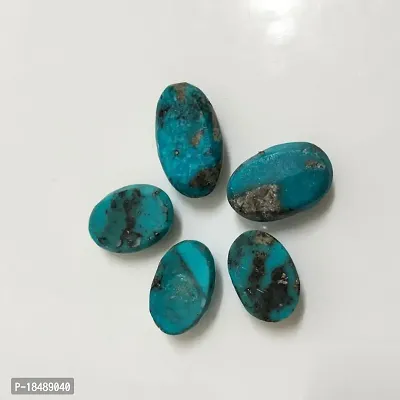 8.25 Ratti 7.5 Carat Natural Irani Turquoise 1 Pcs Firoza Oval Shape Loose Gemstone Healing Astrological-thumb4