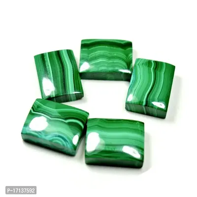 8.25 Ratti 7.5 Carat Natural Malachite 1 Piece Rectangle Shape Dana Firang Loose Gemstone Healing Astrological-thumb0