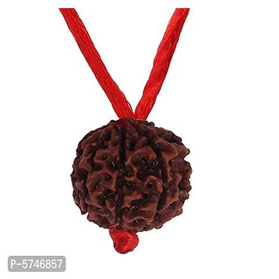Genuine Certified Nine Faced 9 Mukhi Indonesia Rudraksha Simple Pendant Jewelry with Red Thread Locket For Men Women-thumb0