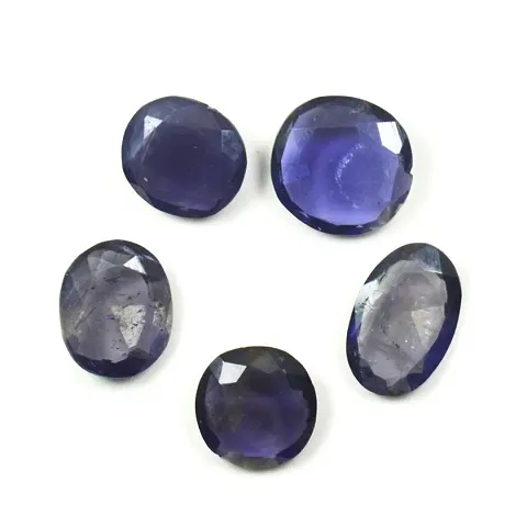 3.25 Ratti 2.95 Carat Iolite 1 Piece Oval Shape Kaka-Nili Loose Gemstone Chakra Healing Rashi Ratan