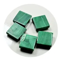 4.25 Ratti 3.86 Carat Natural Malachite 1 Piece Square Shape Dana Firang Loose Gemstone Chakra Healing Ratan-thumb3