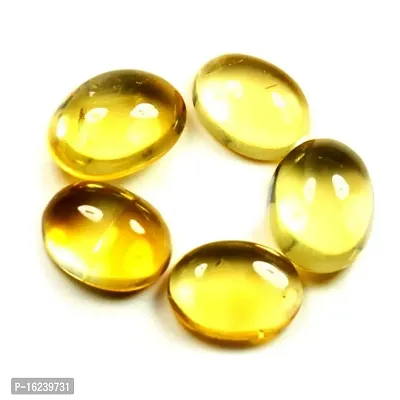 13.25 Ratti 12.07 Carat Natural Citrine Cabochon Oval Shape Sunela Loose Gemstone Crystal Healing Ratan 1 Pcs