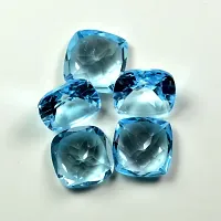 5.25 Ratti 4.77 Carat Natural Blue Topaz Cushion Shape Nila Pukhraj Loose Gemstone Astrological 1 Pcs-thumb3