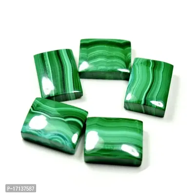 4.25 Ratti 3.86 Carat Natural Malachite 1 Piece Rectangle Shape Dana Firang Loose Gemstone Crystal Healing-thumb0