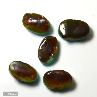 7.25 Ratti 6.89 Carat Natural Arizona Turquoise 1 Pcs Firoza Oval Shape Loose Gemstone Crystal Healing Ratan-thumb4