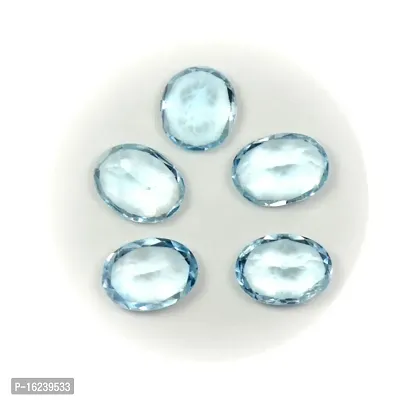 5.25 Ratti 4.77 Carat Natural Blue Topaz Oval Shape Nila Pukhraj Loose Gemstone Astrology Ratan 1 Pcs-thumb4