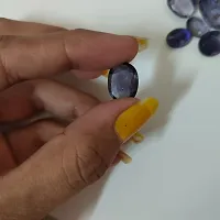 3.25 Ratti 2.95 Carat Natural Iolite 1 Piece Oval Shape Kaka-Nili Loose Gemstone Chakra Healing Rashi Ratan-thumb2