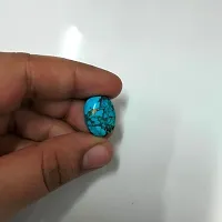 7.25 Ratti 6.89 Carat Natural Copper Turquoise 1 Pcs Firoza Oval Shape Loose Gemstone Chakra Healing Ratan-thumb2