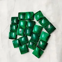 4.25 Ratti 3.86 Carat Natural Malachite 1 Piece Square Shape Dana Firang Loose Gemstone Chakra Healing Ratan-thumb1