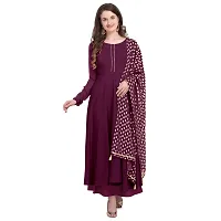 Fancy Anarkali long Kurti  with Dupatta Set-thumb2