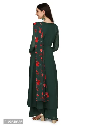 Fancy Anarkali long Kurti  with Dupatta Set-thumb4