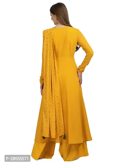 Fancy Anarkali long Kurti  with Dupatta Set-thumb3