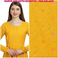 Fancy Anarkali long Kurti  with Dupatta Set-thumb3