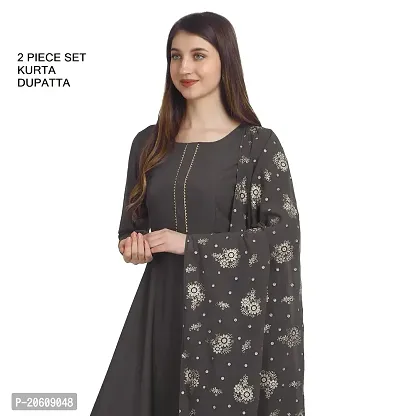 Fancy Anarkali long Kurti with Dupatta Set