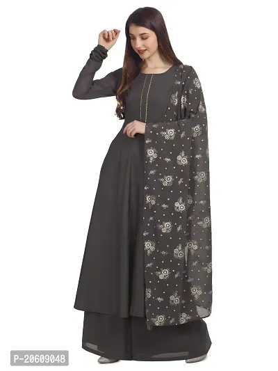 Fancy Anarkali long Kurti with Dupatta Set-thumb2