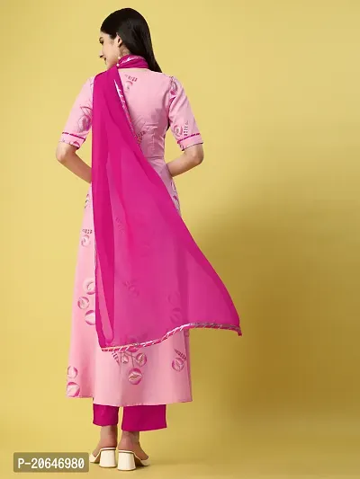 Fancy Anarkali long Kurti with Dupatta Set-thumb2