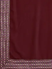 Fancy Crepe kurti with Bottom  and dupatta Set-thumb2