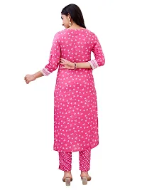 Women Rayon  Kurta Pant Set-thumb3