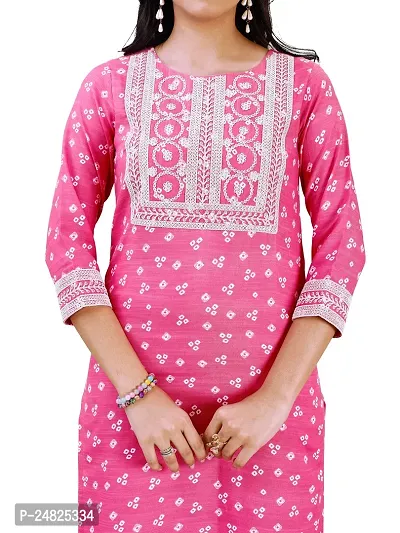 Women Rayon  Kurta Pant Set-thumb2