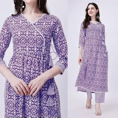 Trendy Cotton Kurta Bottom Set for Women