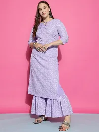 Women Cotton Blend Kurta Sahara Set-thumb1