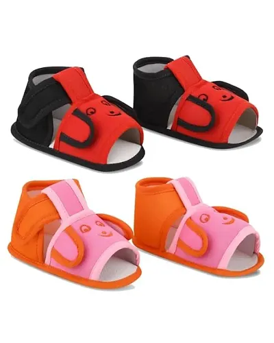 Stylish New Born Baby Sandal Shoes - Pack of 2