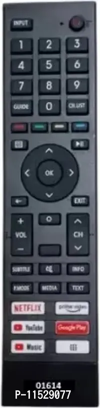 01614 Smart LED TV Remote Control With Netflix And Prime Video Function Hisense TV Remote Controller -Black