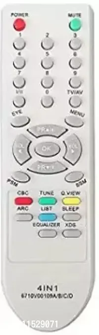 6710V00109 A B C D 4 In 1 TV Compatible For Crt TV Remote Control LG Remote Controller -Grey