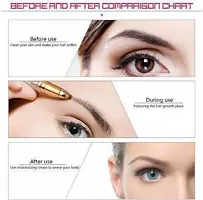 Painless Portable Eyebrow Trimmer For Women, Epilator For Women Facial Hair, Upper Lip Remover, Face, Lips, Nose Hair Removal Trimmer For Women-thumb1