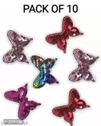 Butterfly sequence hair clips