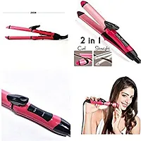 2 in 1 Hair Straightener and Curler NHC-2009 for good hair-thumb1