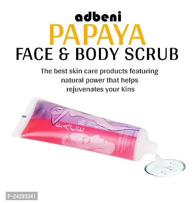 Papaya Face and Body Cleansing Scrub Gel (100 ml)-thumb3