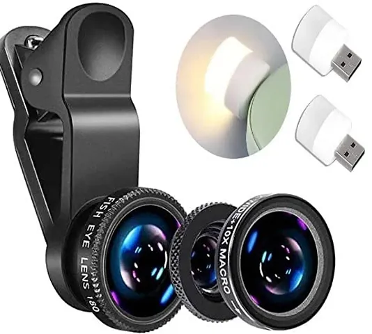 3 in 1 Mobile Camera Lens Kit, Super Wide Angle For Smartphones