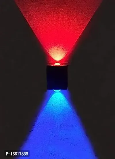 LED 1 Up 1 Down LED Outdoor UP Down Wall Light, Waterproof, Red and Blue Color