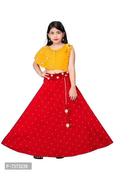 YELLOW RED ETHNIC SET FOR GIRLS