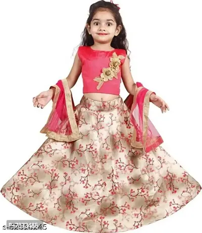 LIZUL STYLISH LEHNGHA CHOLI FOR KIDS IN VARIOUS COLOR AND IN SIZES-thumb0