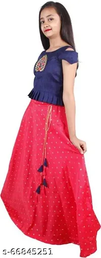 LIZUL STYLISH LEHNGHA CHOLI FOR KIDS IN VARIOUS COLOR AND IN SIZES-thumb1