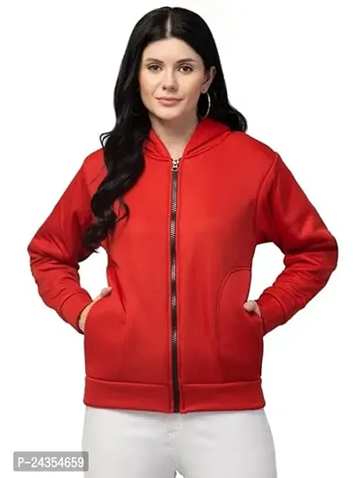 Serena Women Casual  Spring Women Zipper Hooded Pullover Solid Color  Sweatshirts Female-thumb0