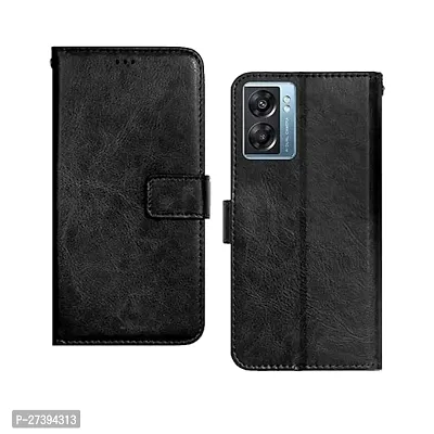 Oppo A76 A96 K10 Black Flip Cover