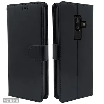 Samsung Galaxy J8 A6 plus Black Flip Cover-thumb0