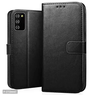 Samsung Galaxy M02s A02s F02s Black Flip Cover-thumb0