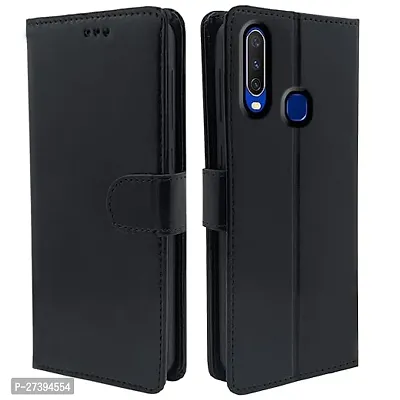 Vivo Y11 Y12, Y15 Y17 U10 Black Flip Cover-thumb0