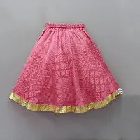 Alluring Brown Cotton Blend  Lehenga Cholis For Girls-thumb3