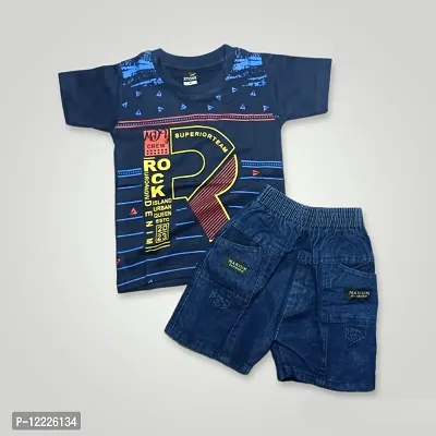 Classy Solid Clothing Set for Kids Boys
