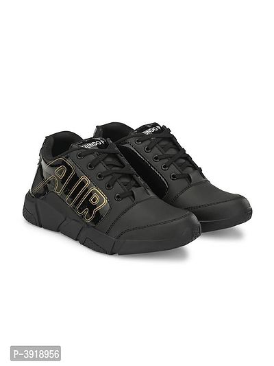 Men's Canvas Black Casual Sneakers Shoes-thumb3