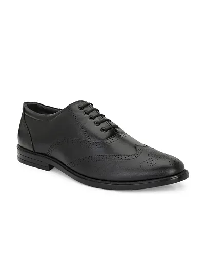 Eego Italy Plus Size Genuine Leather Brogue Lace Up Shoes
