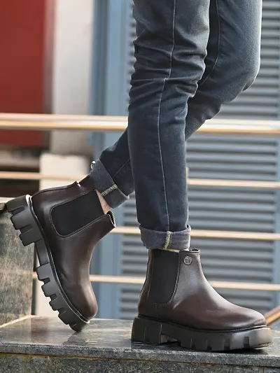 Stylish Men Synthetic Boot