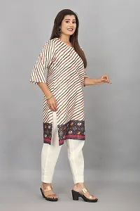 Stylish A-Line Printed Cotton Kurti For Women-thumb1