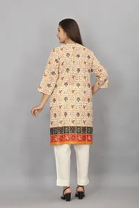 Stylish A-Line Printed Cotton Kurti For Women-thumb4