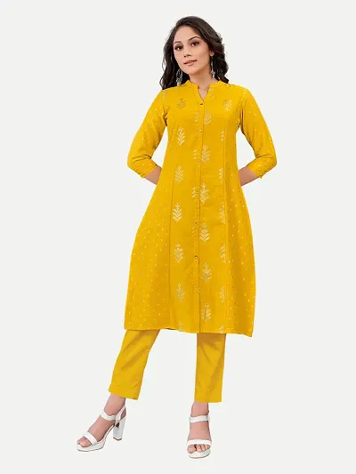 Stylish Cotton Printed Straight Kurti